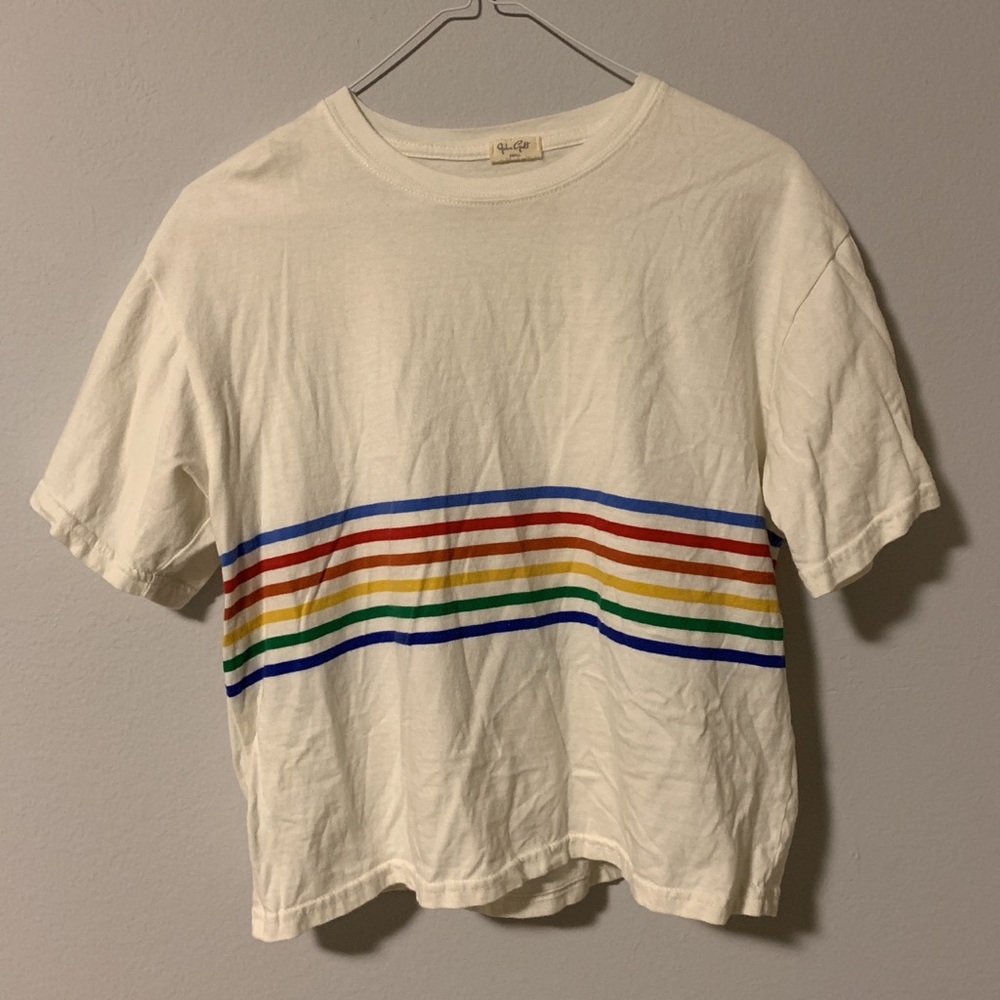 rainbow brandy Melville t shirt